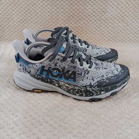 Hoka Speedgoat 6 GTX Men’s Size 8.5D Blue Gray Running Shoe 1155150-SSTT - Picture 6 of 13